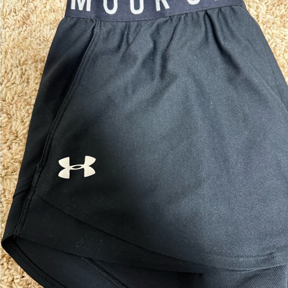 Under Armour Women's Athletic Black Shorts - Picture 2 of 3